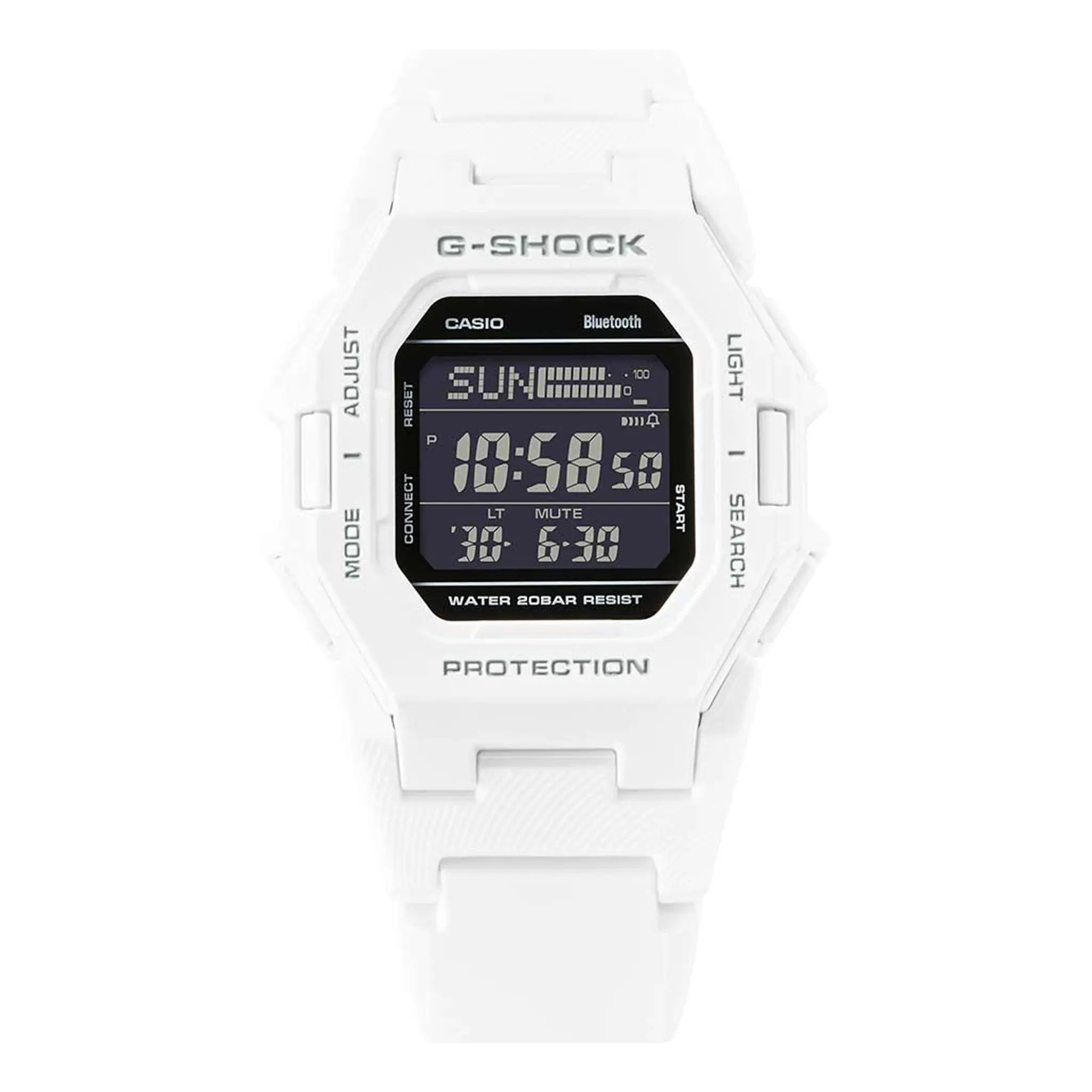 Front view of G-Shock Casio GD-B500-1ER White